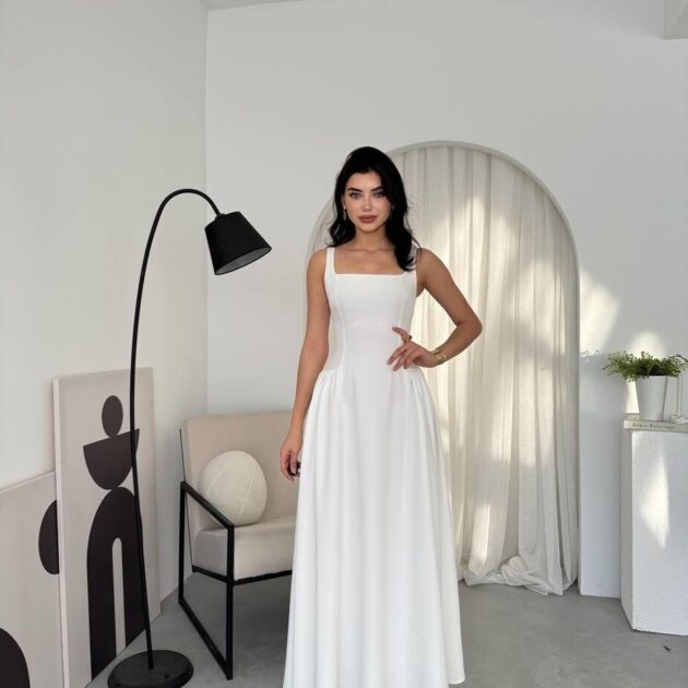 Robe selena blanc