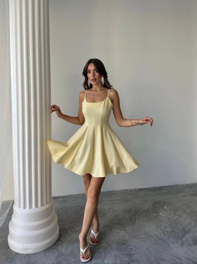 Eda mini yellow dress