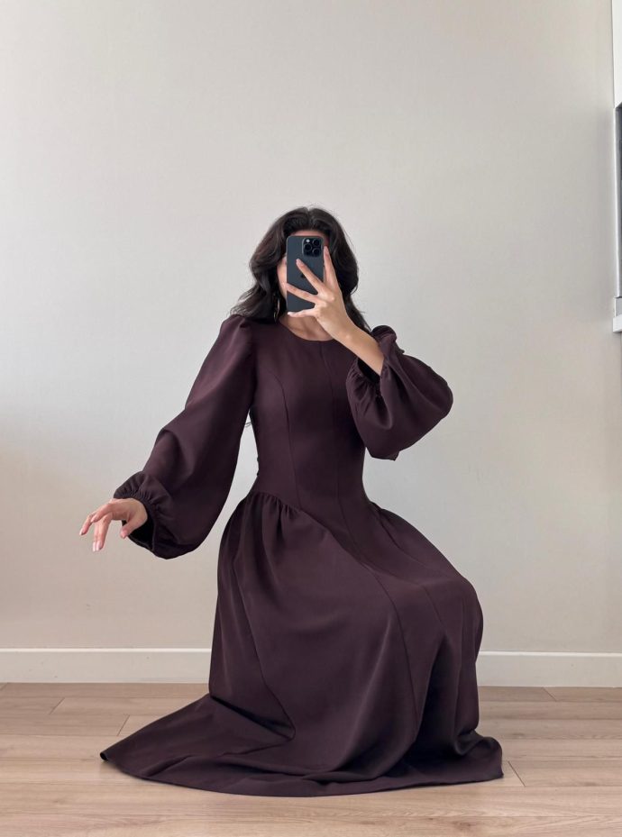 Adeline brown dress – Image 2