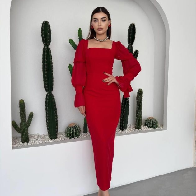 Robe Leen rouge