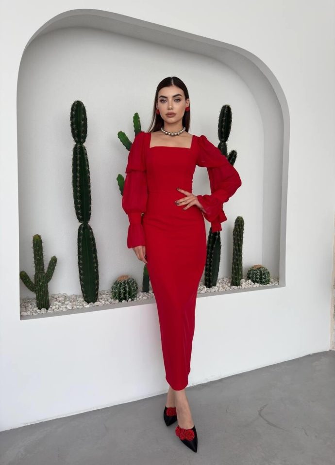 Robe Leen rouge