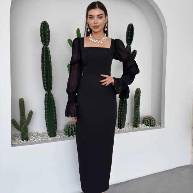 Robe Leen noir
