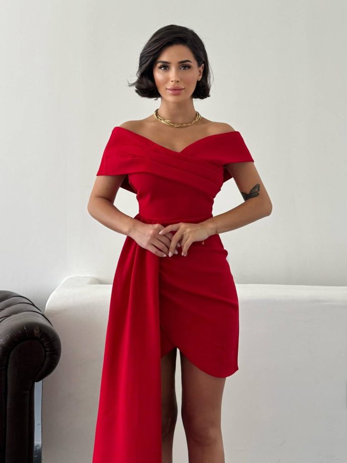Robe Honey rouge – Image 2