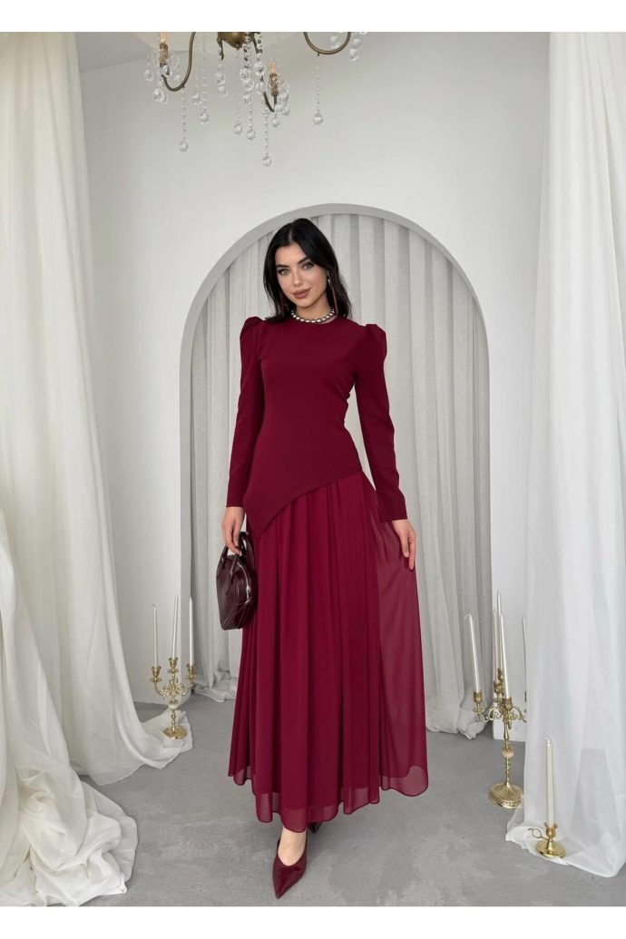 elegance in burgundy – Modisna Algérie