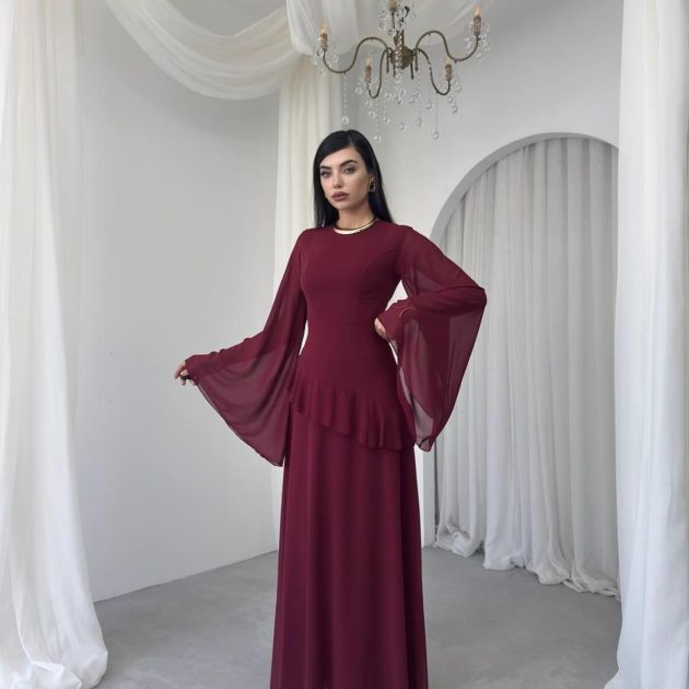 Dress to impress in burgundy