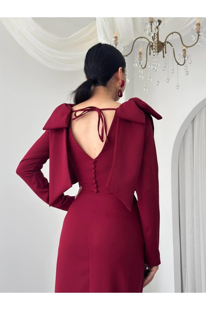 Sofia raspberry dress – Image 4