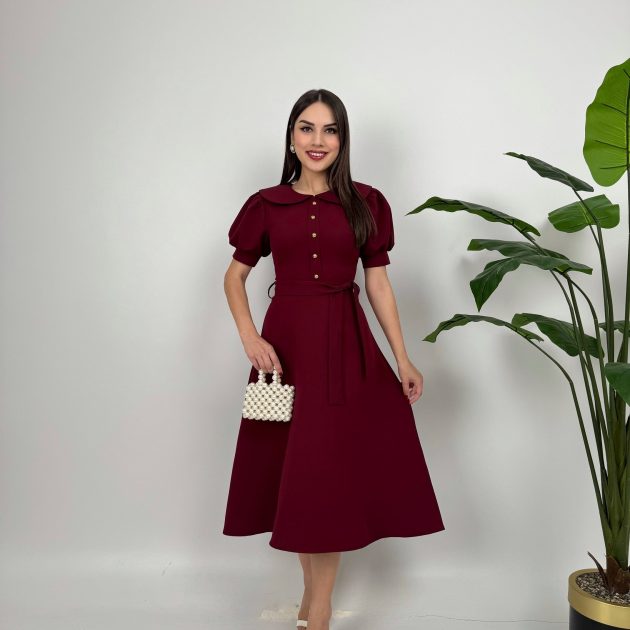 Robe Alice en bordeau