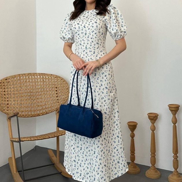 Mango dress in light blue