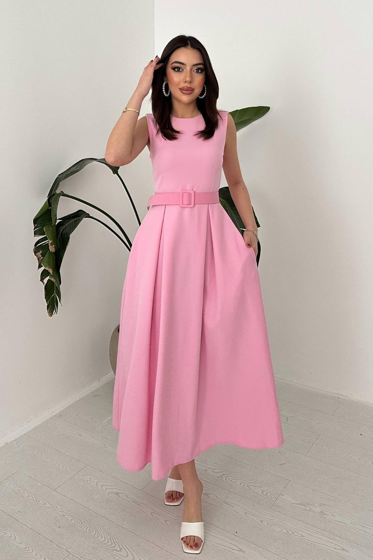 Robe Gory en rose poudré