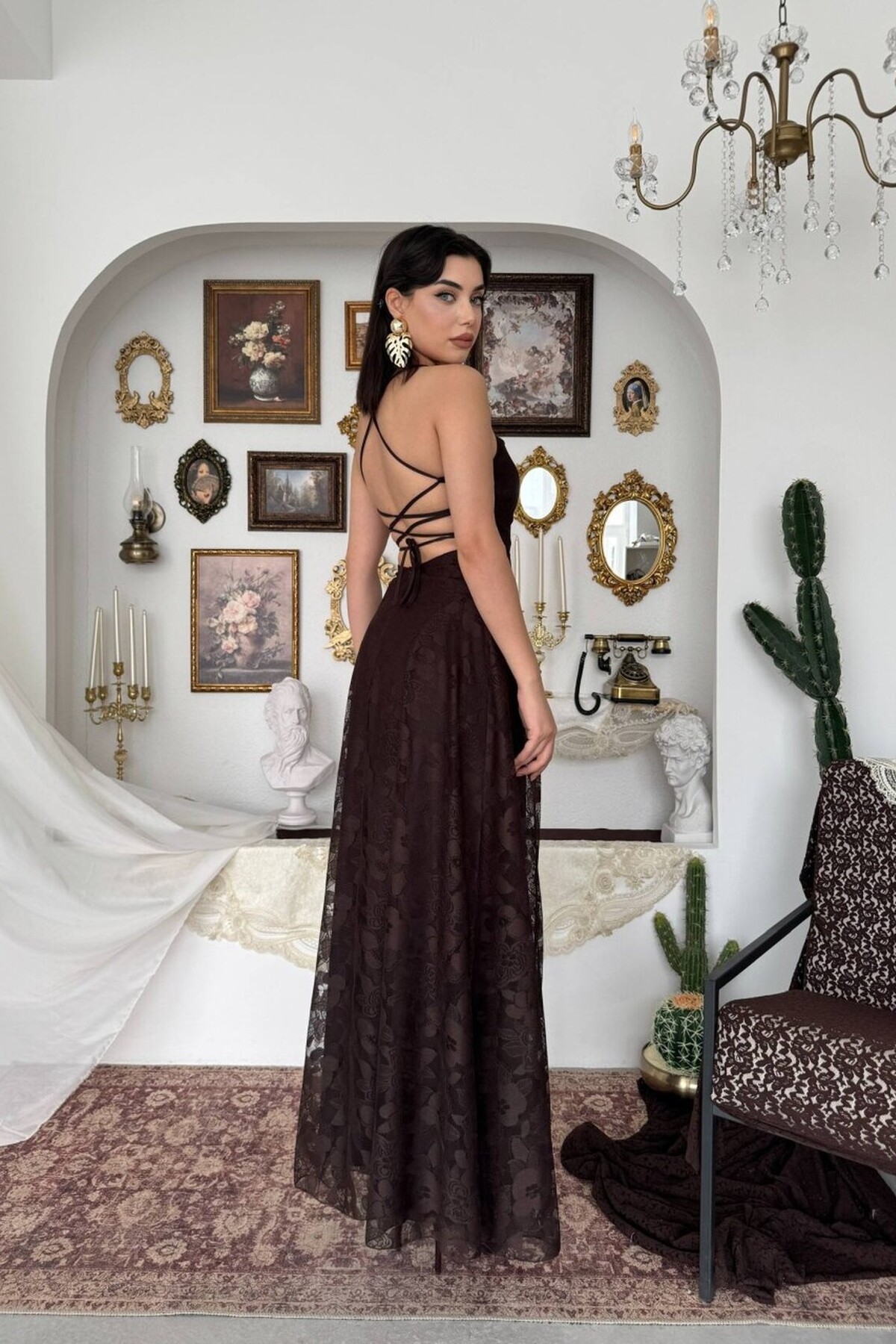 Stella brown dress – Image 3