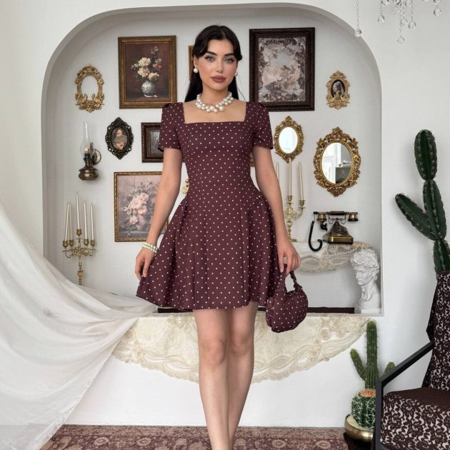 Cinderella mini mocca dress