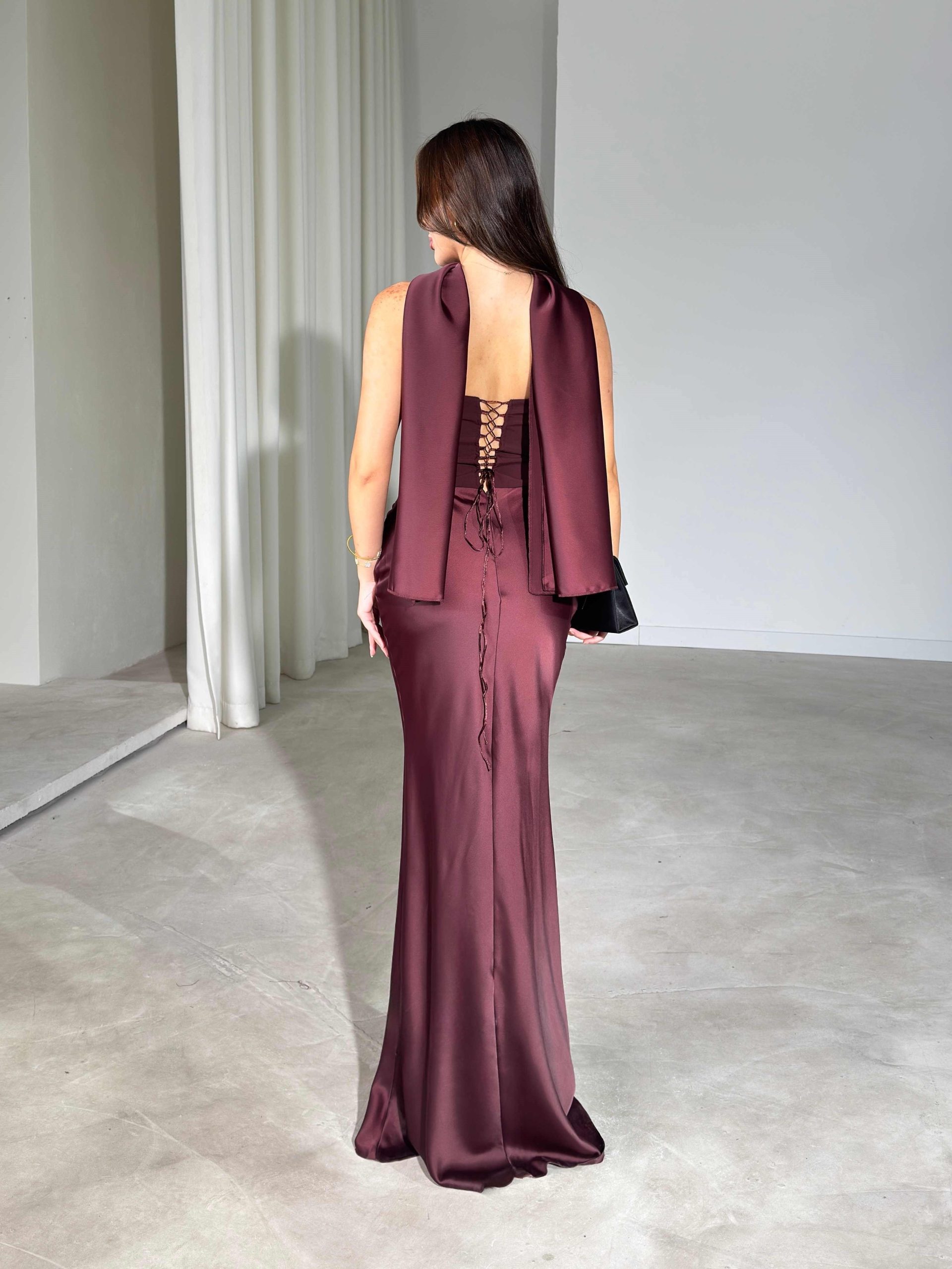 Robe Drapée Étole