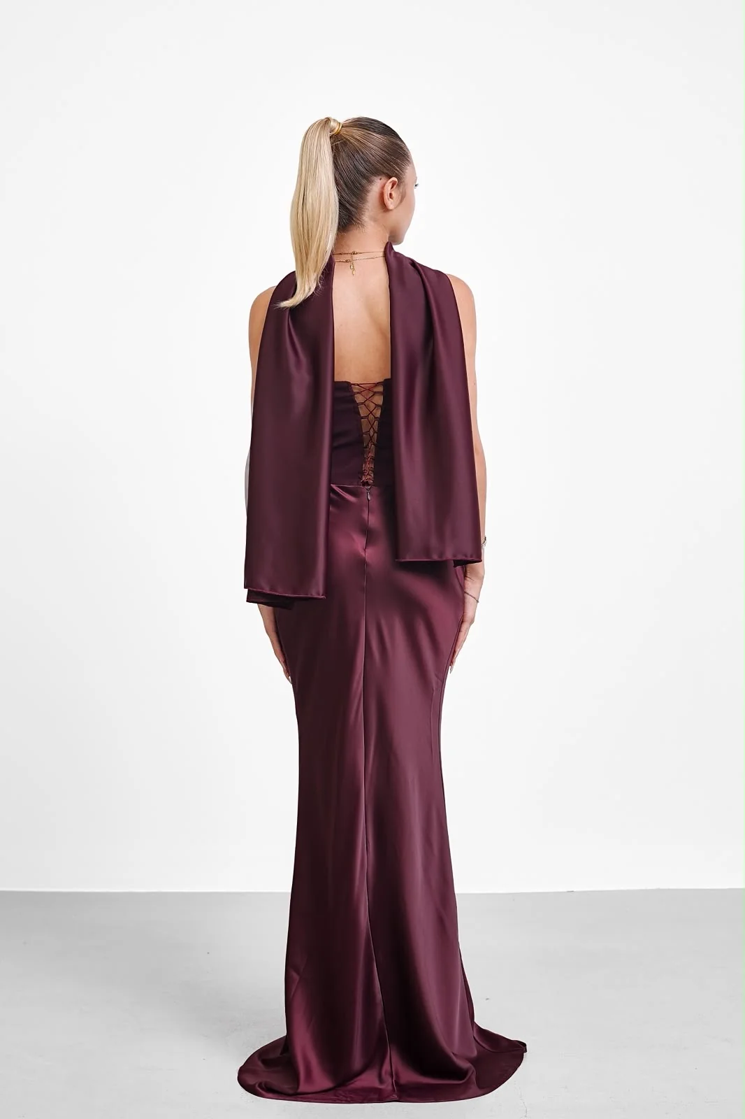 Robe Drapée Étole