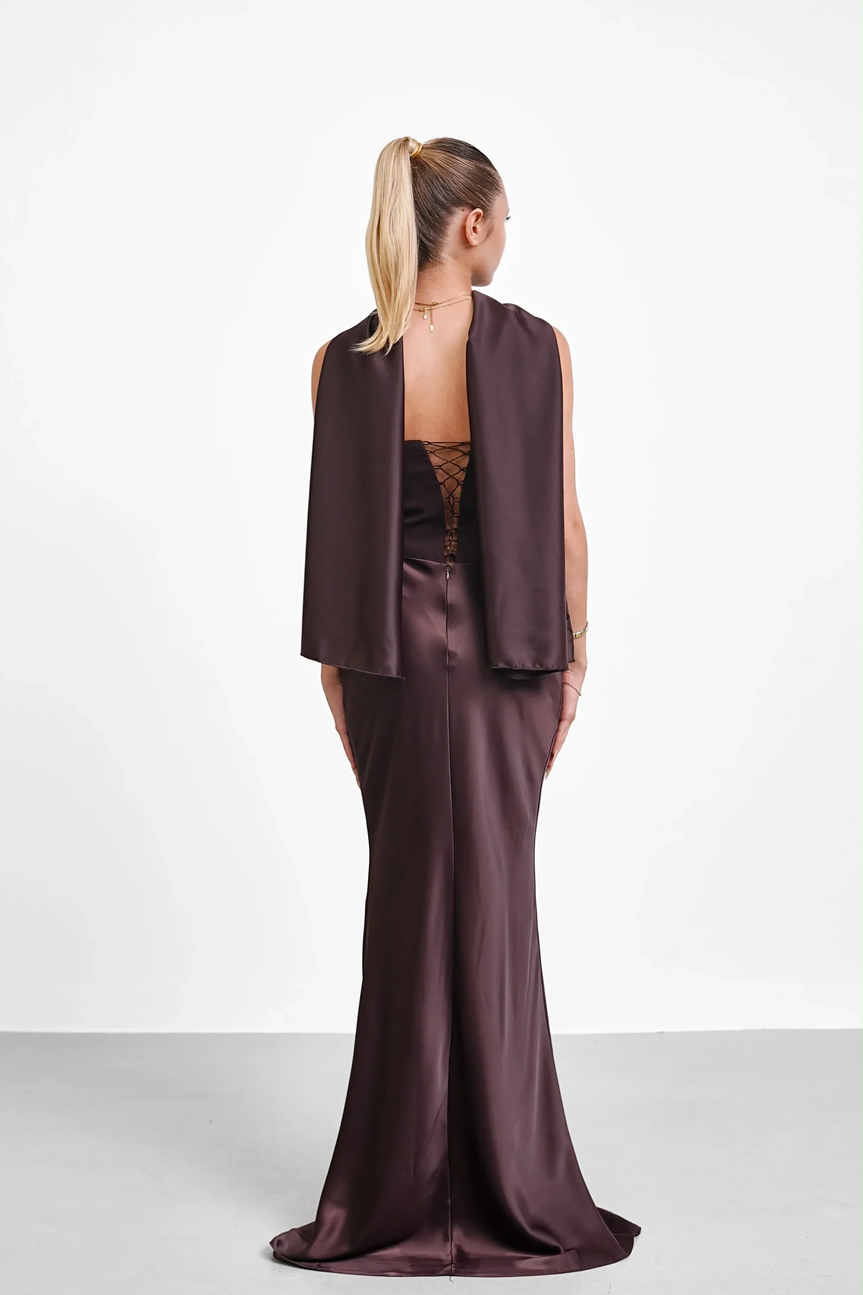 Robe Drapée Étole